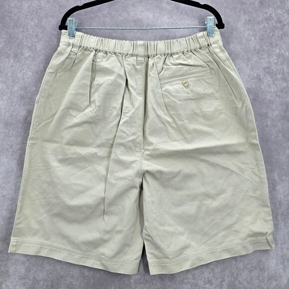 PBX Basics Khaki Tan Pullon Cargo Bermuda Pants Shorts Plus 16W - Picture 2 of 6